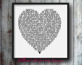 Garden Lyrics Etsy