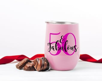50's & Fabulous Birthday Badge Birthday SVG