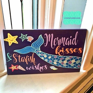 Mermaid Kisses & Starfish Wishes SVG