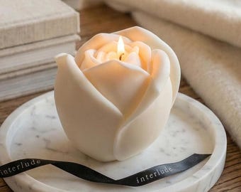 Rose Shaped Candle | Rose Candle | Floral Candle | Mother’s Day Gift | Sculptural Candle | Handmade Soy Wax Candle | Romantic Home Decor