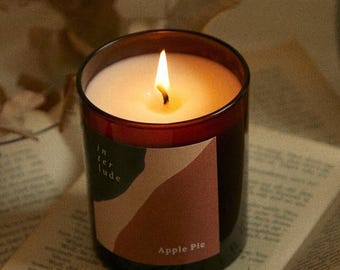 Sojakaars appeltaartgeur | Handgemaakte sojawaskaars | Cosy Bakery Home-geur | Valentijnscadeaukaars | Moederdagcadeau kaars