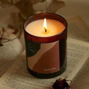 Apple Pie Scented Candle: Handmade Soy Wax Fall Candle