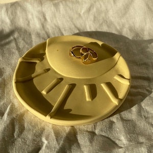 Jewellery Trinket Dish Sun Shaped Handmade Jewellery Trinket Dish Rings Trinket Dish image 1