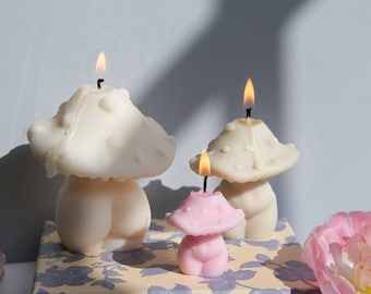 Mushroom Candle | Goddess Mushroom Candles | Cottagecore Home Decor | Mushroom Decoration | Mushroom Candle | Gifts for Her | Soy Candle