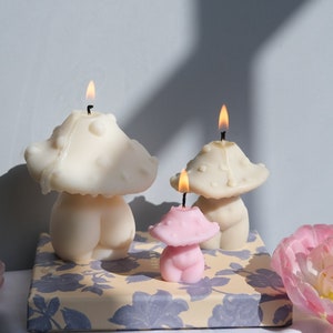 Mushroom Candle | Goddess Mushroom Candles | Cottagecore Home Decor | Mushroom Decoration | Mushroom Candle | Gifts for Her | Soy Candle