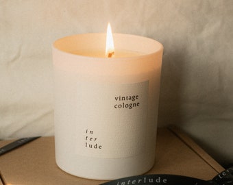 Vintage Cologne Soy Wax Scented Candle - Handmade in London - Gift for Him | Scented Candle | Gift Idea | Father's Day Candle | Candles