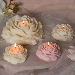 Flower Shaped Candle | Velvet Peony Scented Candle | Wedding Decorations | Easter Decoration | Favours for Wedding | Candles | Home Decor