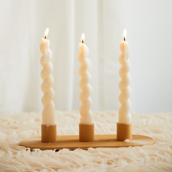 Minimalist Triple Candle Holder |   Gift