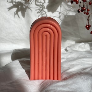 Arch Candle | Pastel Colour Arch Candle | Handmade Rainbow Candle | Tall Arch Candle | Home Decor | Arch Candle | Eclectic Decor