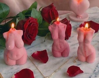 Lichaamsvormige cadeaukaars | Valentijnsdagcadeau voor haar | Kaars in vrouwelijke vorm | Romantische woondecoratie | Jubileumcadeau | Woondecoratiekaars