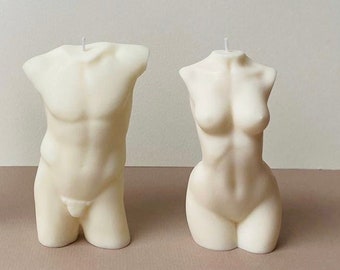 Venus  + David Body Candles Scented | Bois Scent | Female and Male Body Candle | Gift For Him | Bust Candle | Body Candles Gift Set