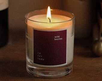 Wild Berries Scented Soy Candle | Fruity Soy Wax Candle | Handmade Sweet Home Fragrance Candle | Decorative Candle | Mother’s Day Gift