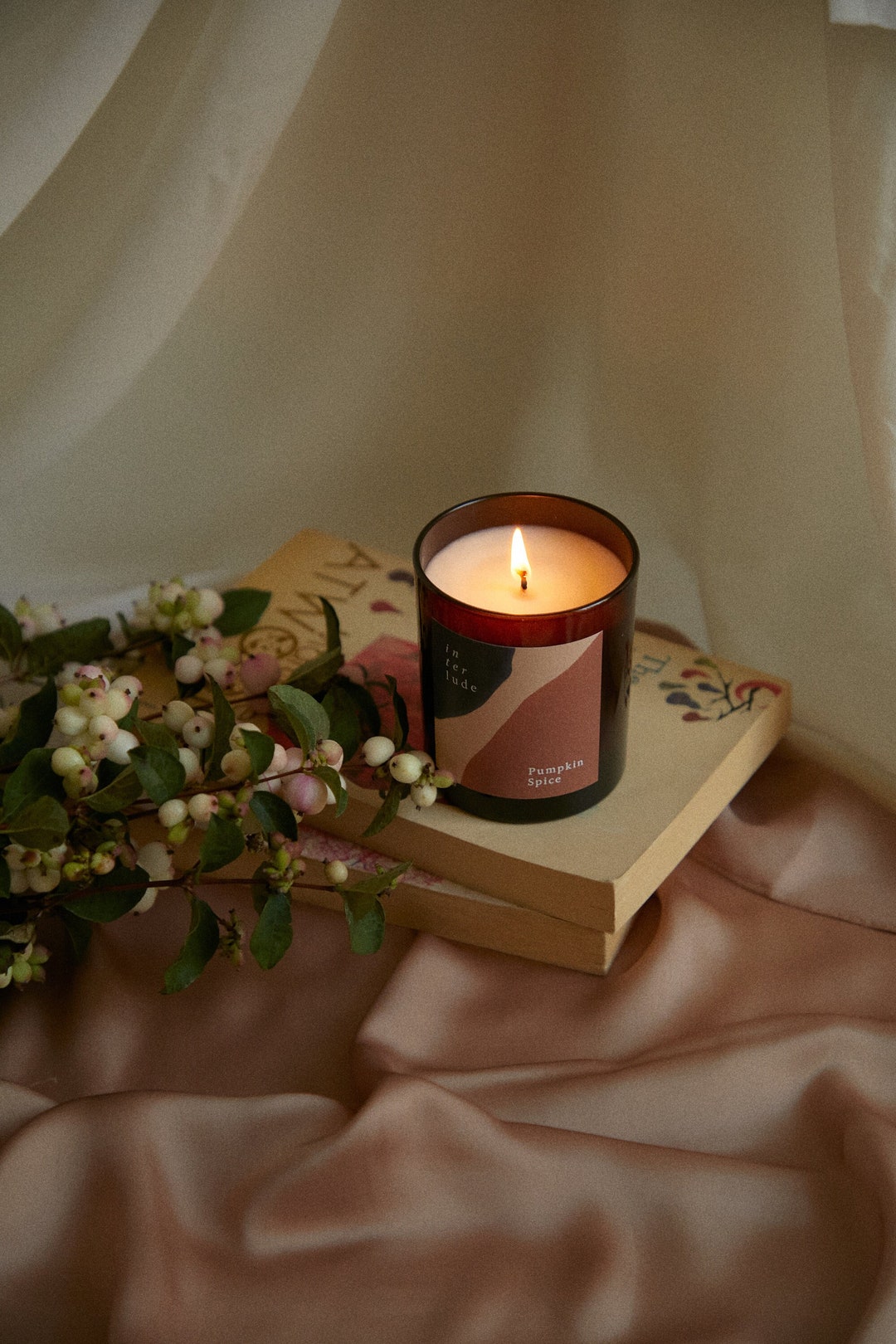 Pumpkin Spiced Scented Candle Autumn Scented Candle Etsy