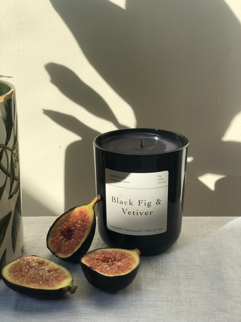 Black Fig And Vetiver Soy Wax Candle Hand Poured in London Etsy