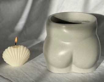 Bum Shaped Vase | Handmade Bum Vase | Female Body Vase | Bum Planter | Bum Pen Holder | Booty Vase