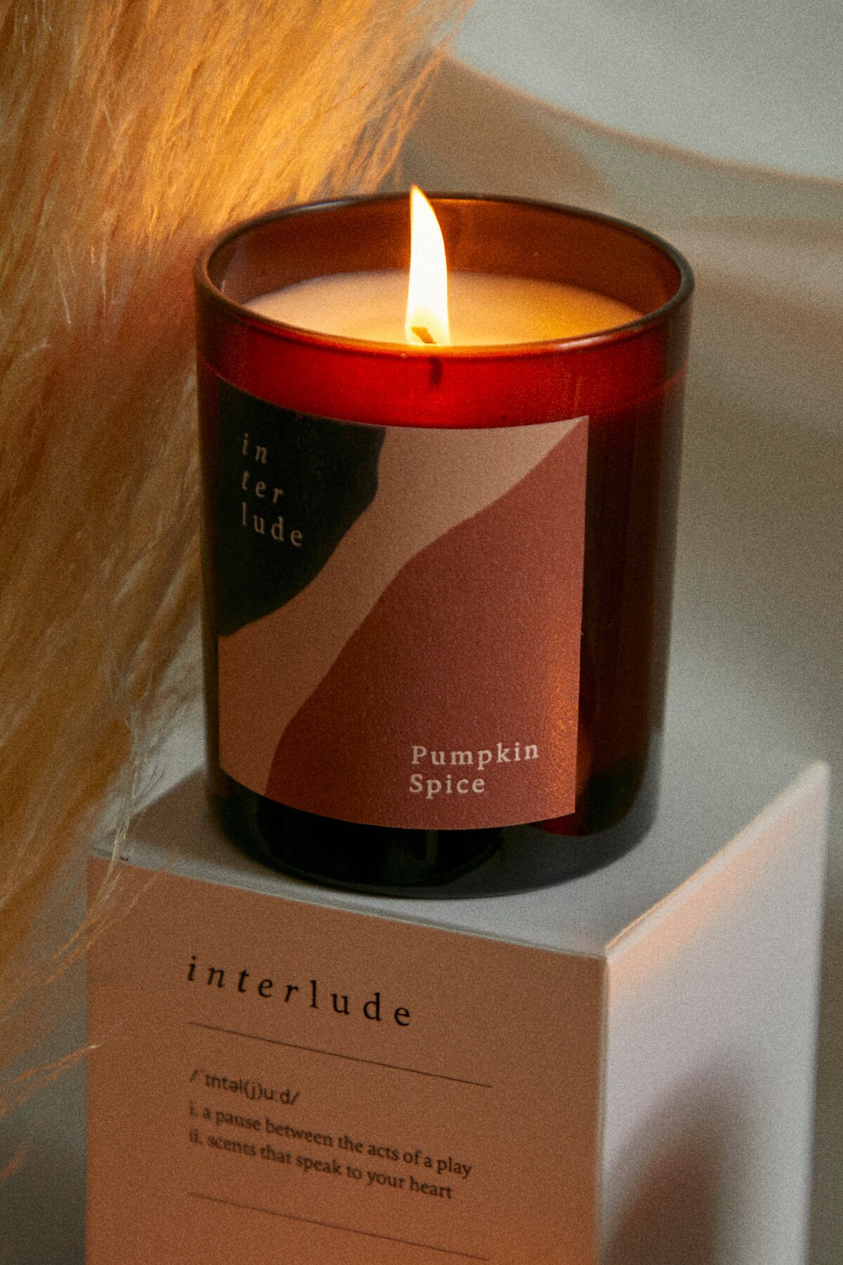 Bougie Parfumée Citrouille Épicée - Parfum D'Automne, Design Lanterne Souriante - Pour Ambiance Halloween Et Saison