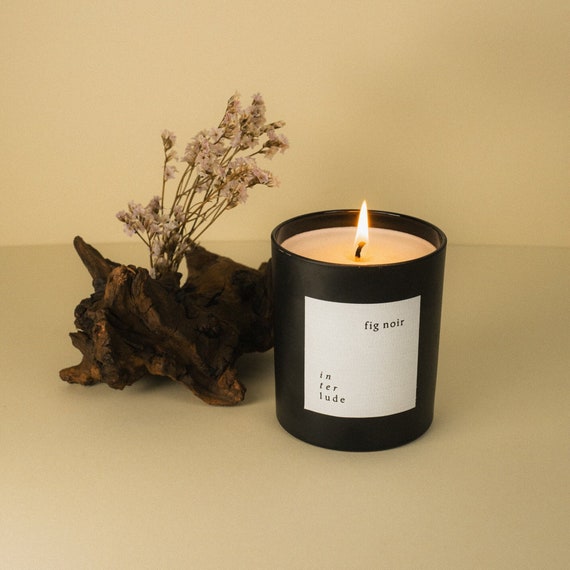 Fig Noir Soy Wax Candle Black Fig Vetiver Hand Poured in London Natural Candle Soy Candles Fig Candle Candle Home Scents Etsy UK