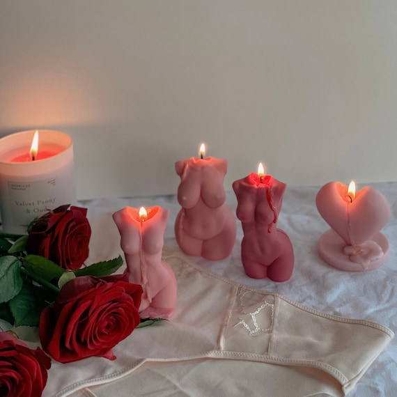 Rose Shaped Candles / Valentines Day Gift / Mother's Day Gift / Soy Wax  Candle / Flower Candle / Birthday Candle Gift / Vegan Gift 