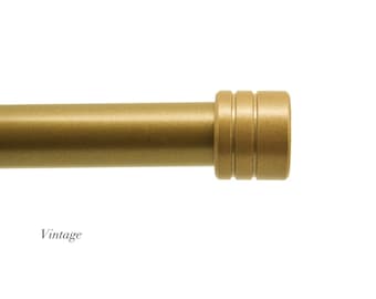 Custom Curtain Rod - 1 1/4" diameter Rod with Inside Mount Sockets