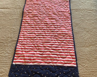 Patriotic Table Runner: Stars and Stripes Decor