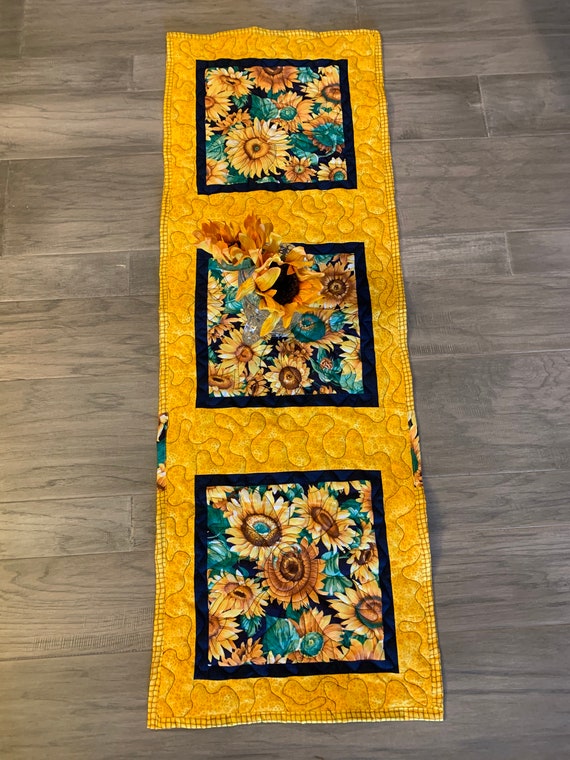 Sunflower Table Runner Etsy