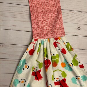 Towel Boa: Kitchen Neck Towel, Adult Bib Snowmen