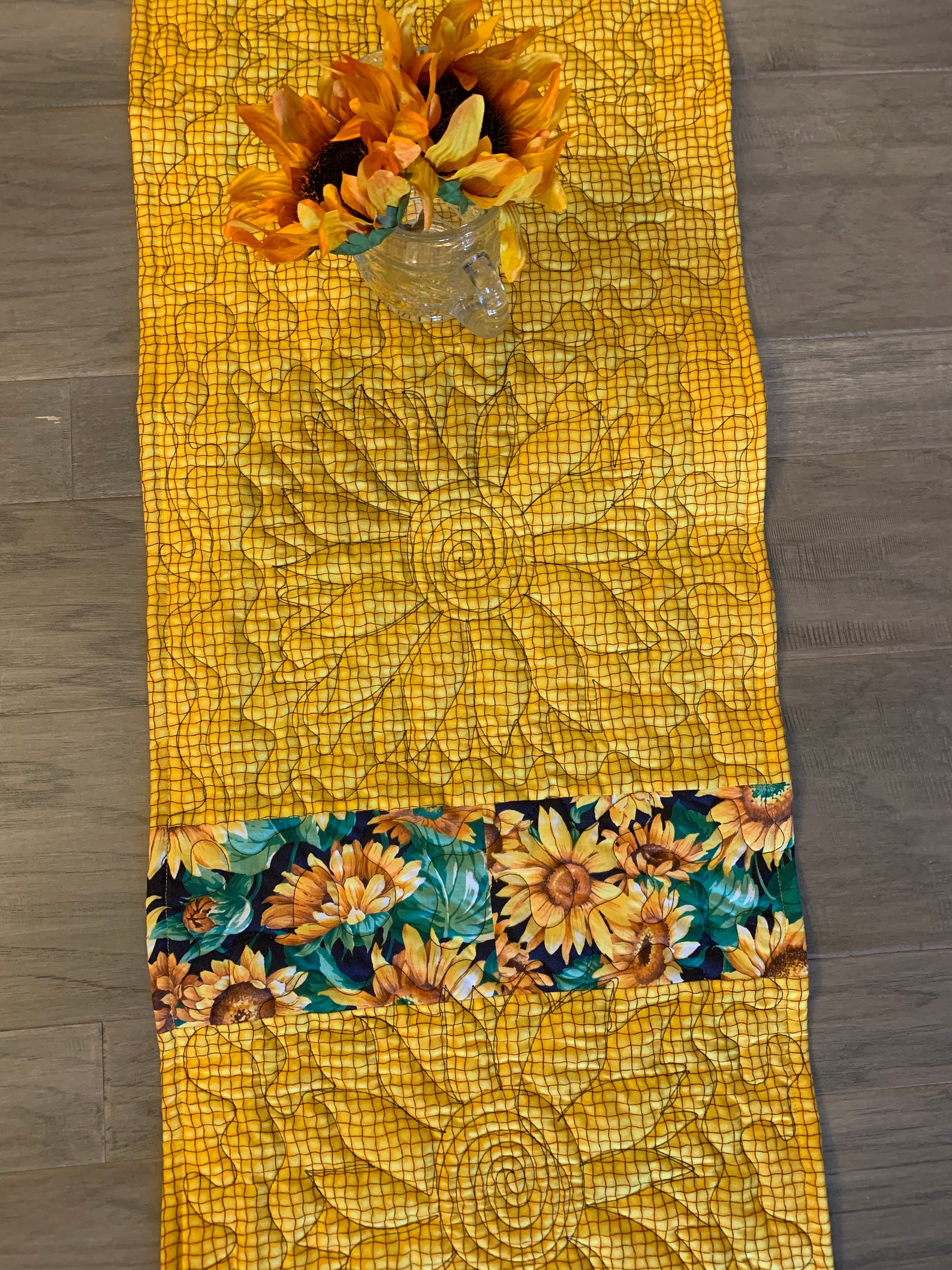 Sunflower Table Runner Etsy