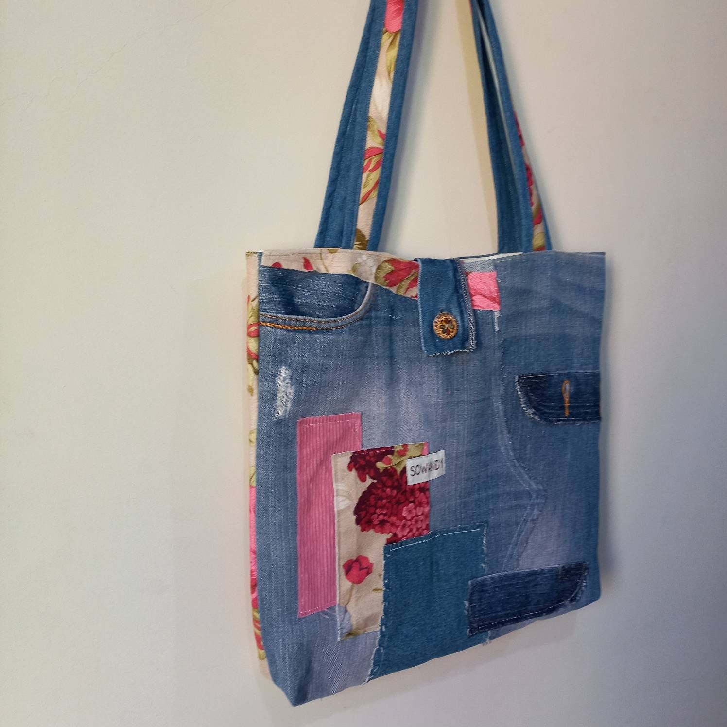 Unique Floral Tote Bag Aesthetic Weekender Bridesmaid Tote Etsy