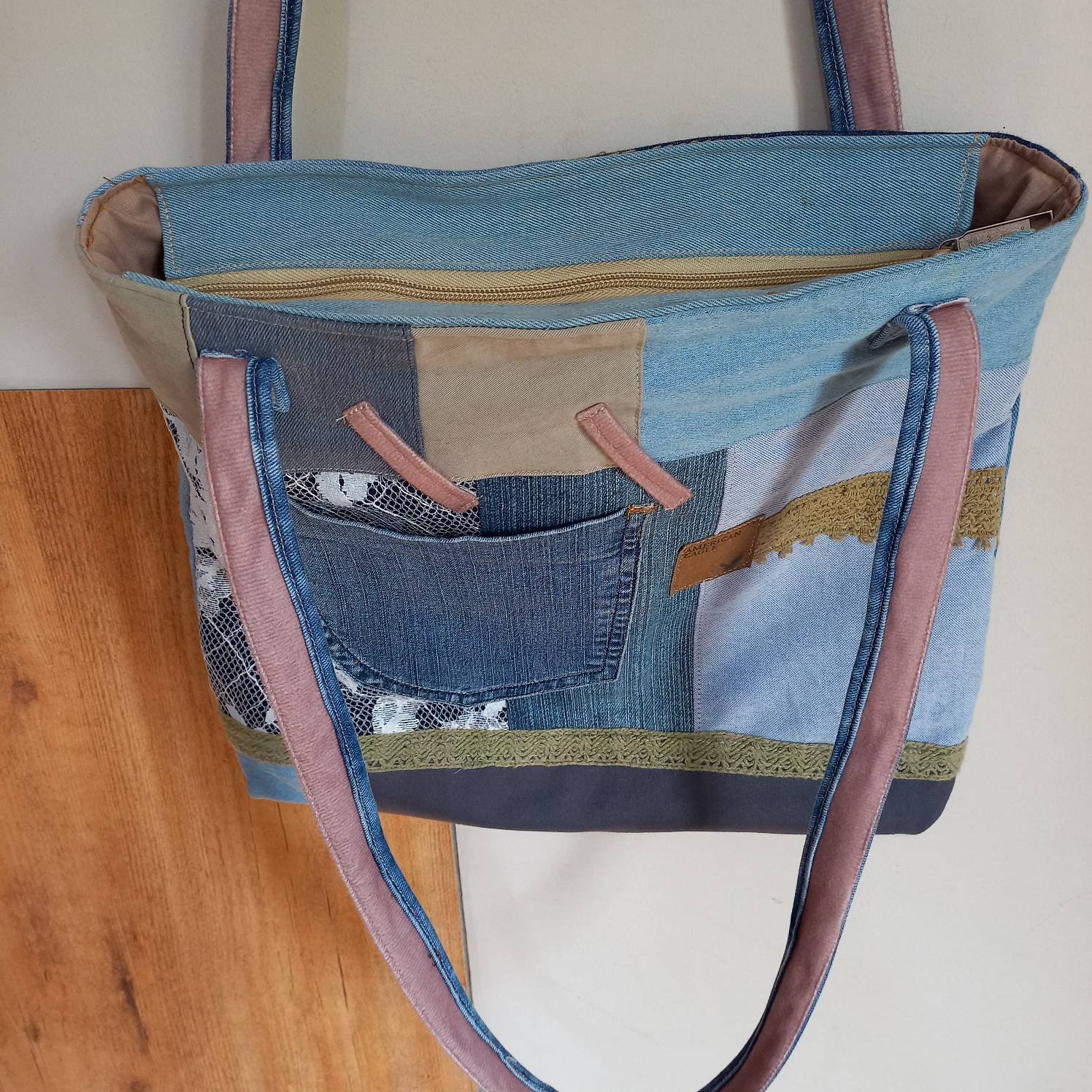 Denim Bags Handmade.recycled Denim Bag. Handmade Jeans - Etsy