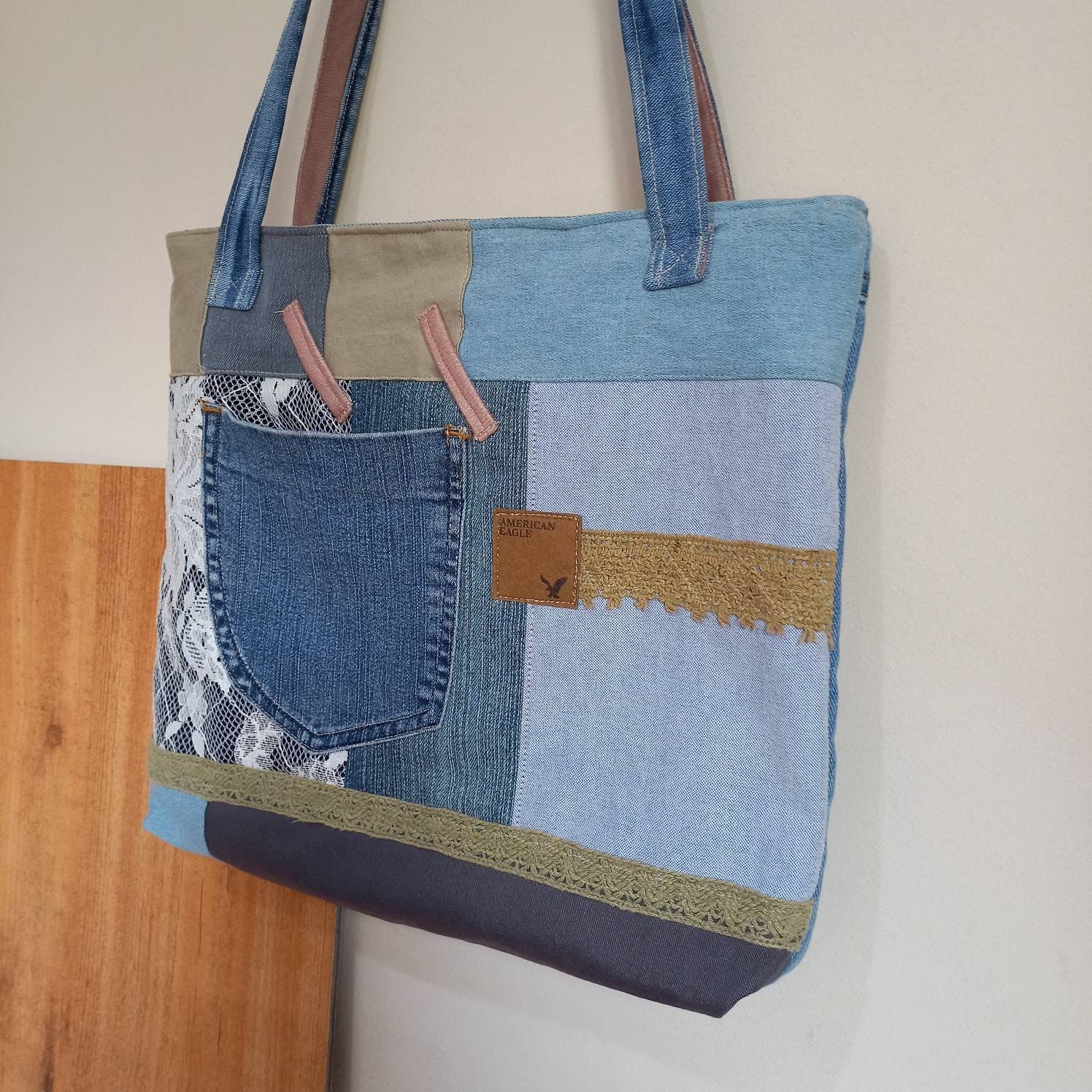 Denim Bags Handmade.recycled Denim Bag. Handmade Jeans - Etsy