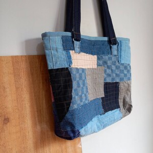 A Recycled Unique Boro Aesthetic Sashiko XXL Roomy Patchwork Upcycled ...