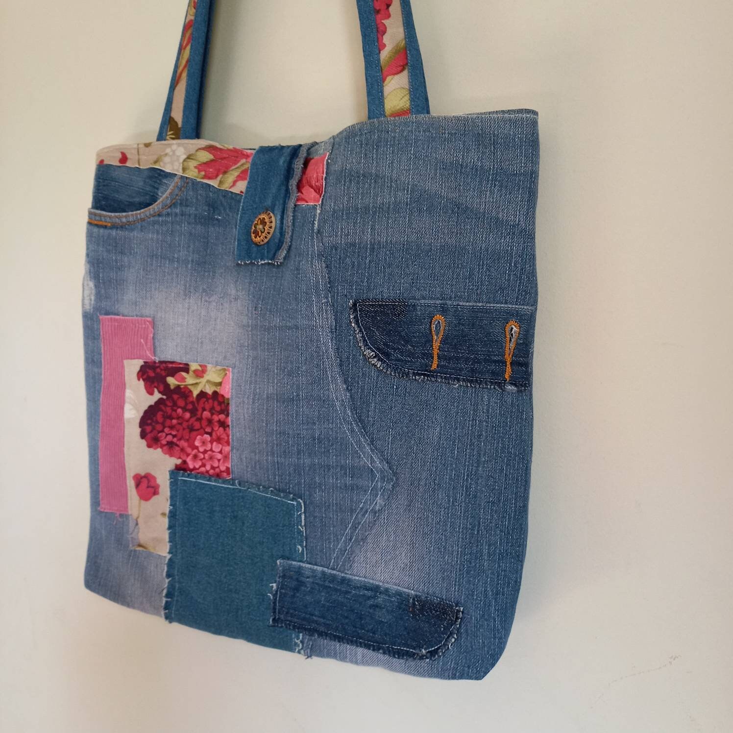 Unique Floral Tote Bag Aesthetic Weekender Bridesmaid Tote Etsy