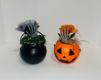 Mini Halloween Planters
