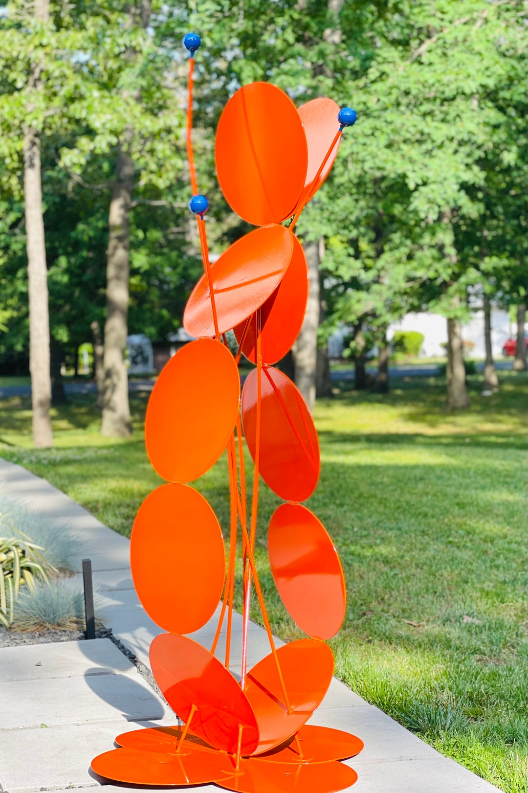 Hyacinth Large Outdoor Metal Sculpture Abstract Art Garden Sculpture Etsy