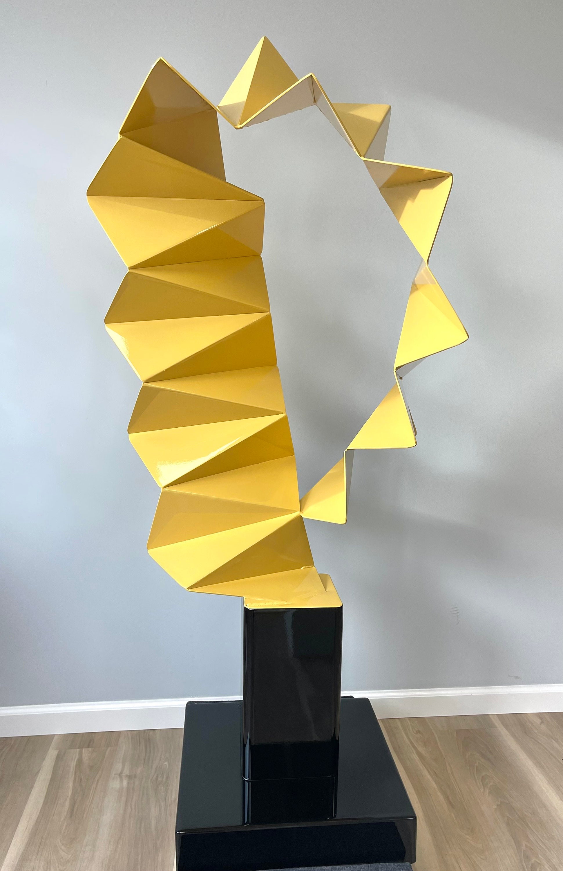 Trinity Mid Century Modern Sculpture 59 Inches Powder Coated
