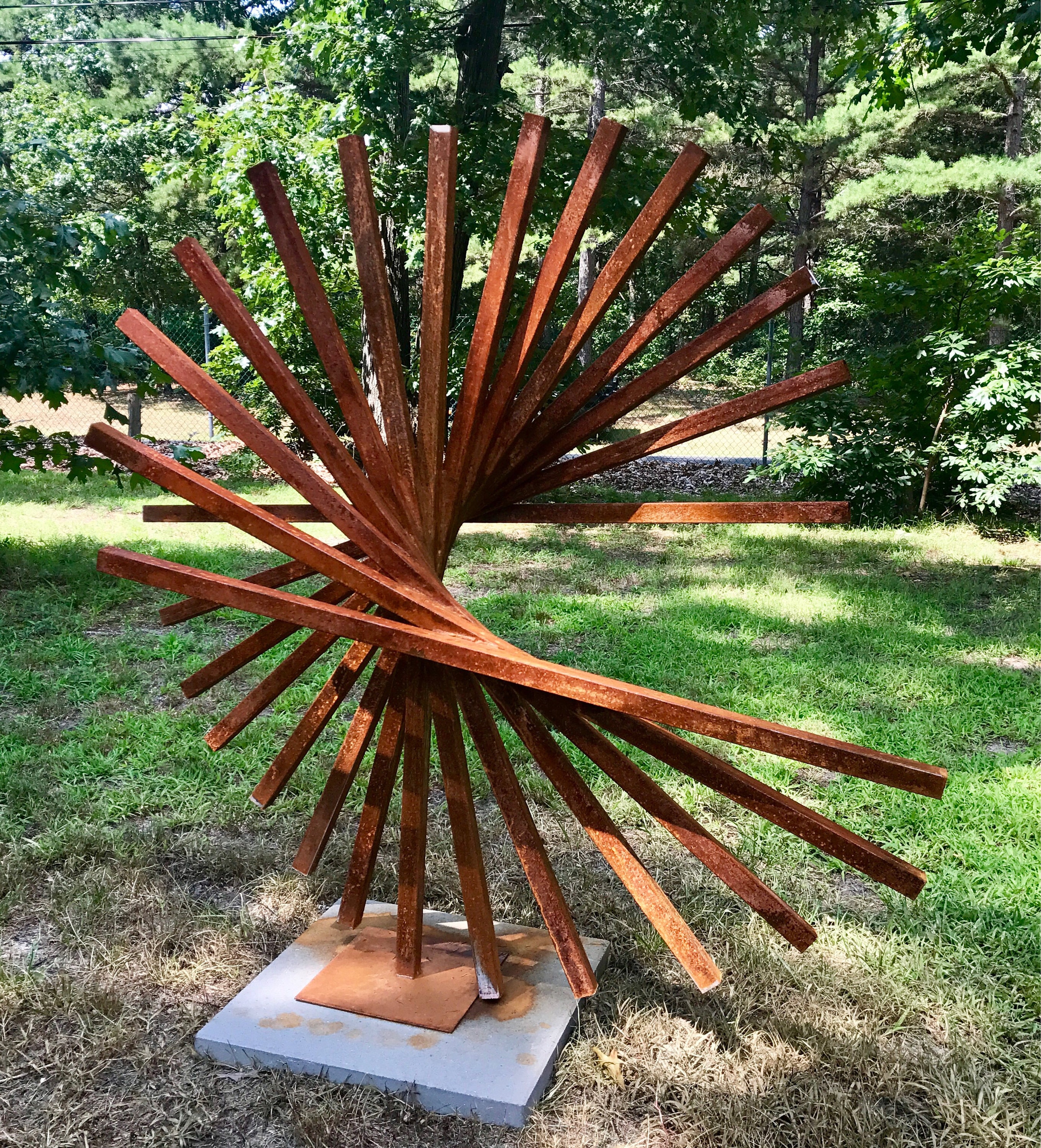 Large Modern Abstract Sculpture made from Corten Steel Etsy