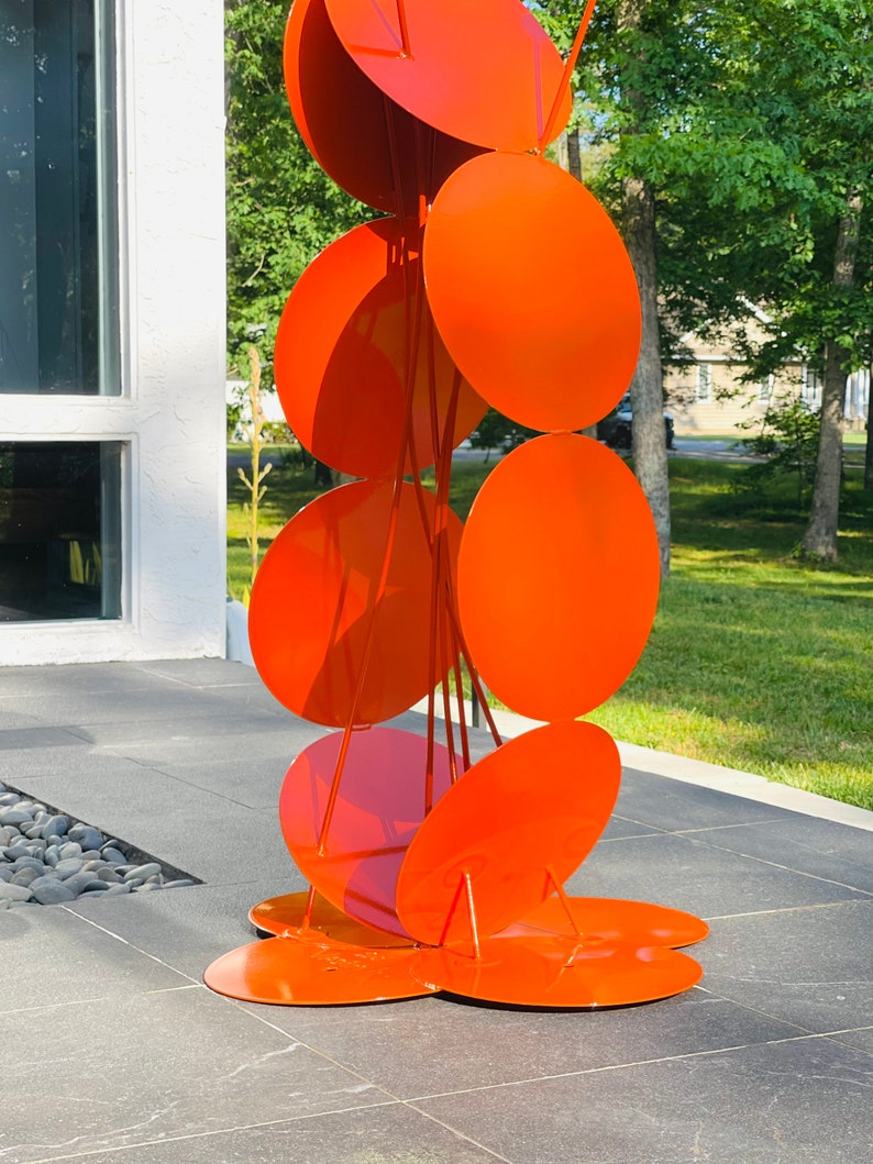 Hyacinth Large Outdoor Metal Sculpture Abstract Art Garden Sculpture Etsy