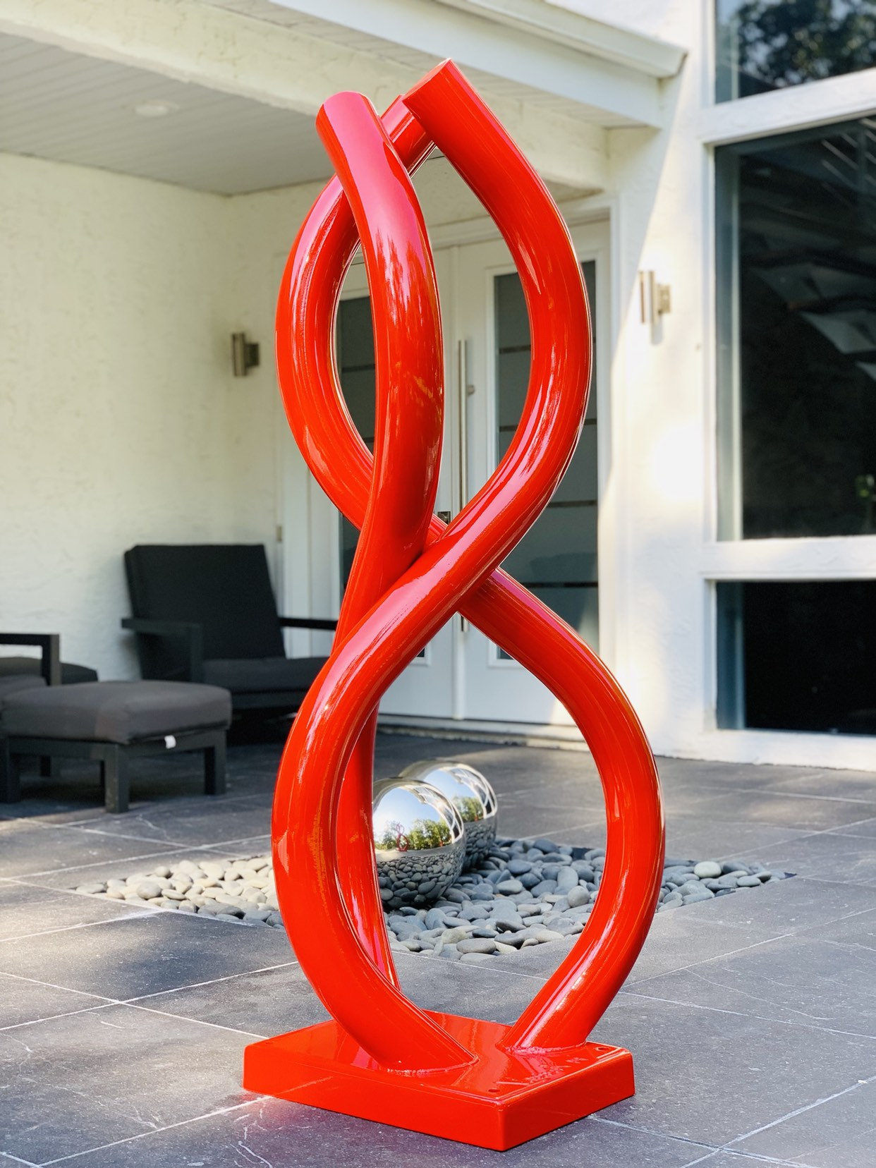 maak het plat Opknappen Mount Bank Ephesus Modern Sculpture Abstract Art Tall Metal Sculpture - Etsy