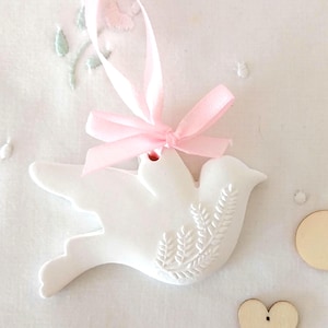Baptism Dove favors, Dove in scented plaster, Dove 1st communion favor, Christening Dove Favors, White peace dove, Dove wedding favor