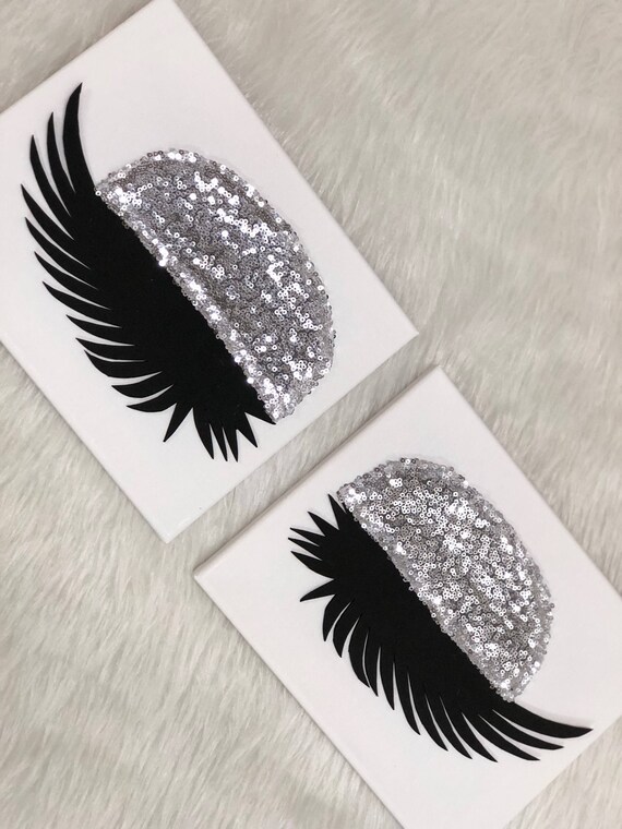 Lashes Sign Eyelash Wall decor 8 x 10 Handmade Etsy