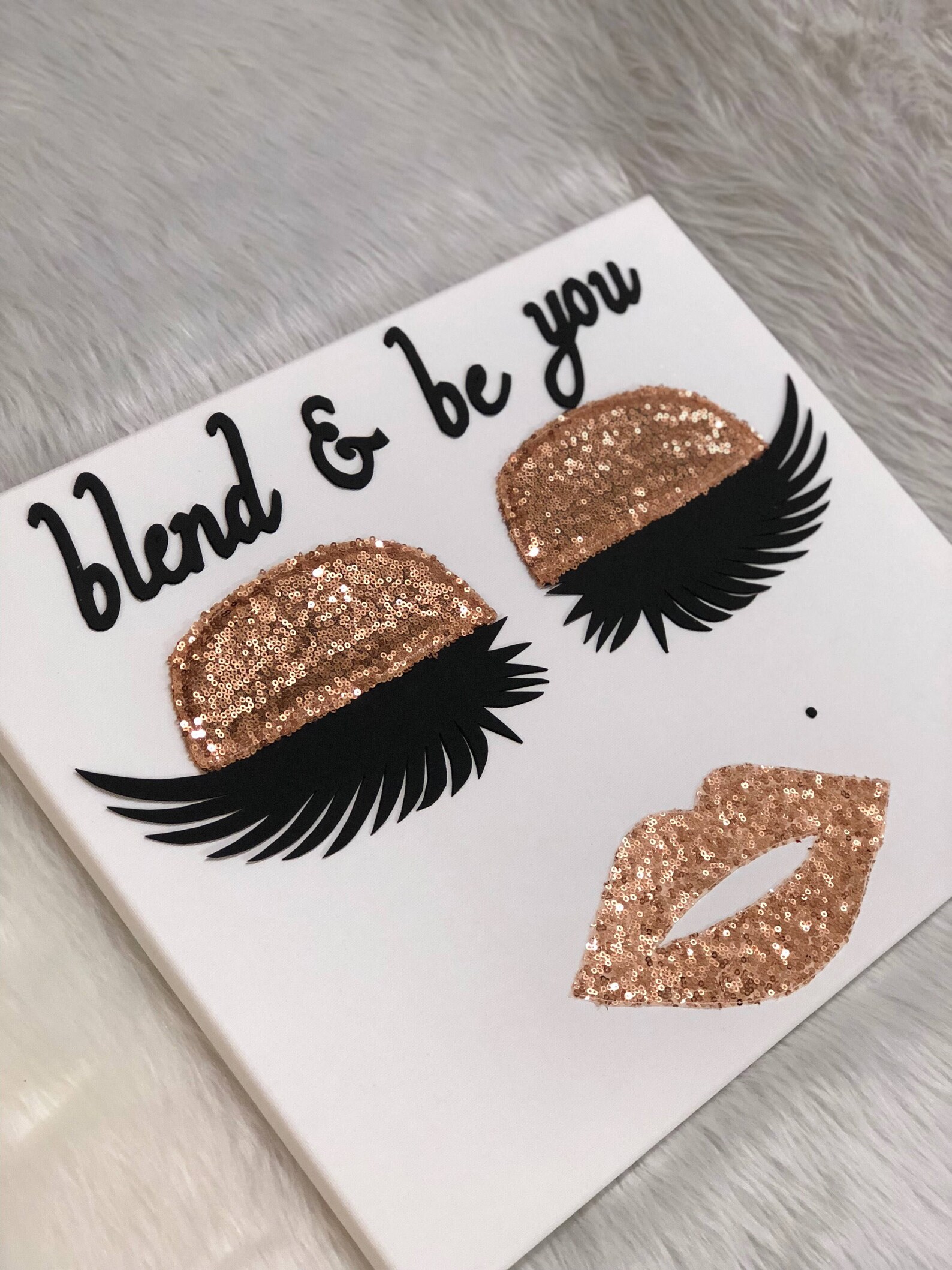 Personalized Eyelash Wall decor Handmade Eyelashes Silver Gold Etsy