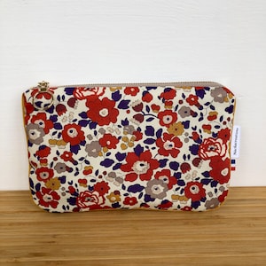 Betsy Autumn Dream liberty quilted pouch. Phone pouch.