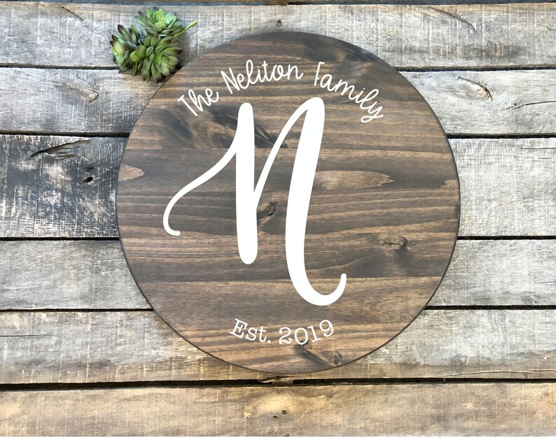 Lazy susan turntable personalized last name lazy susan Etsy