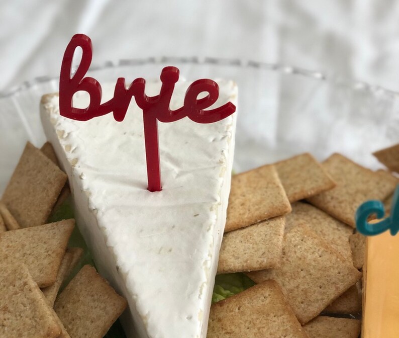 Gourmet cheese marker set cheese labels cheese pick cheese Etsy