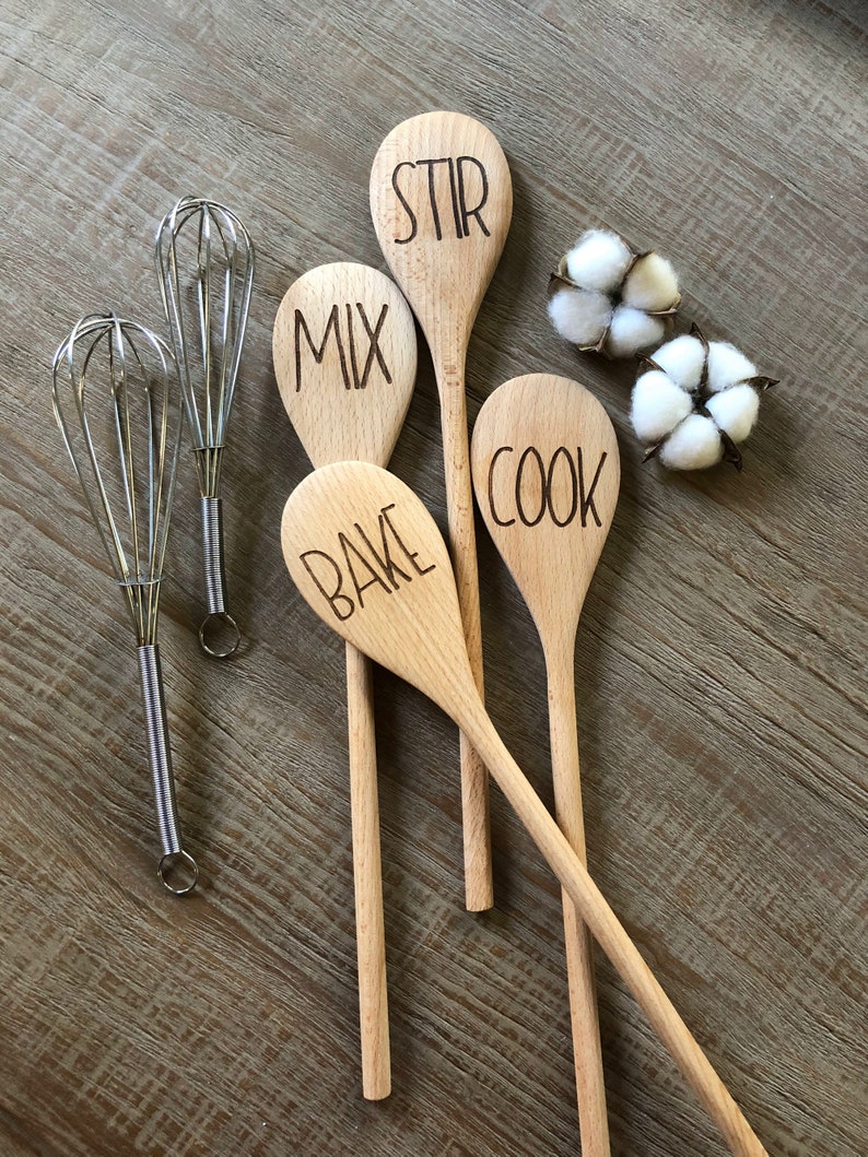 Engraved Wooden Spoon With Saying the Secret Ingredient is Etsy