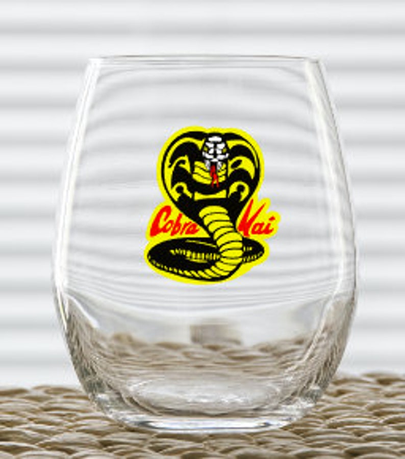 Karate Kid Cobra Kai Wine Glass Etsy