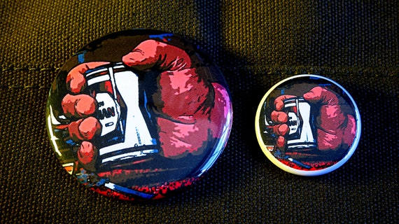 Andre The Giant Beer Can Wrestling Pin Magnet Button Etsy