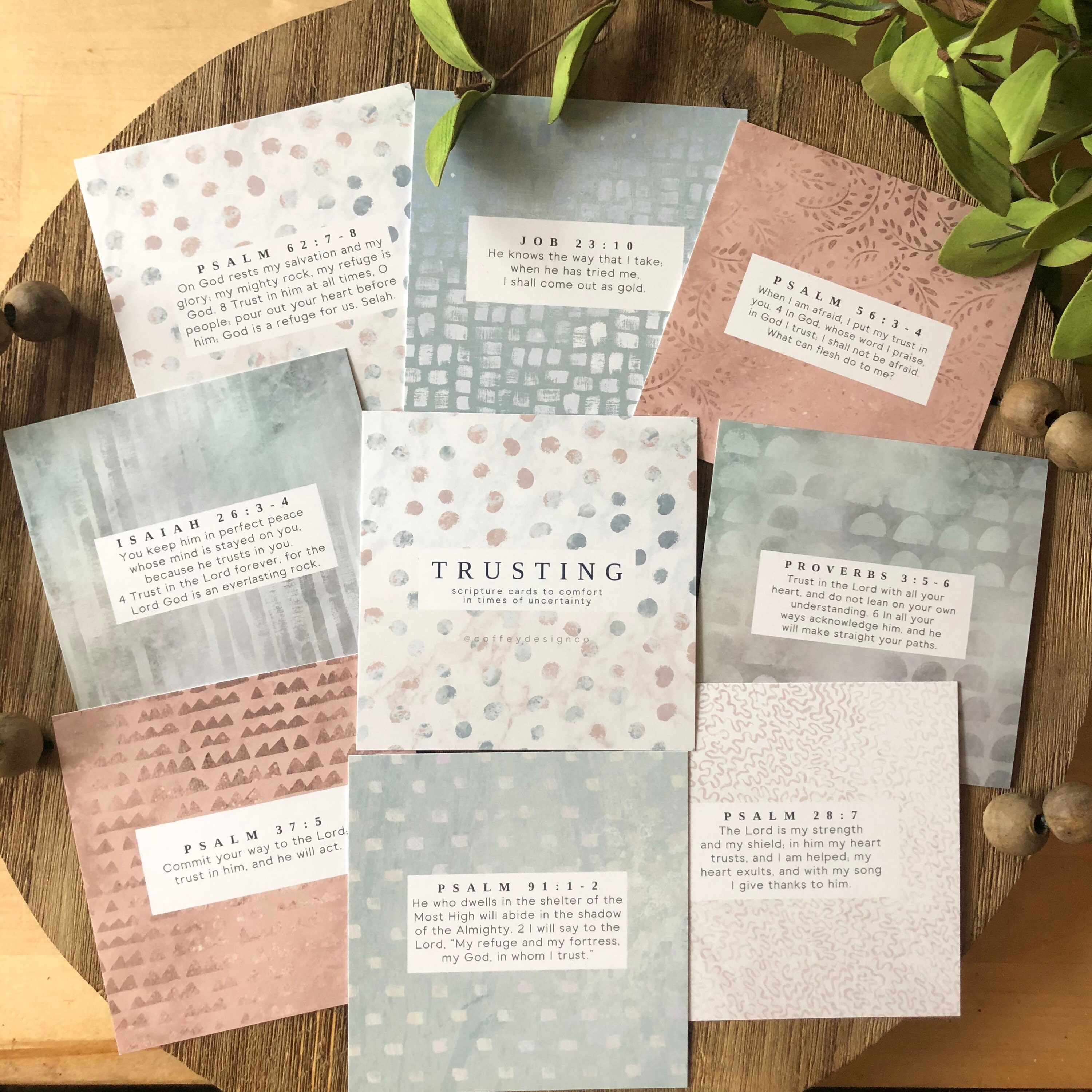 Truth Scriptures Cards Trusting Scripture Cards, Truth Squares, Hope, Hope, Encouragement ...