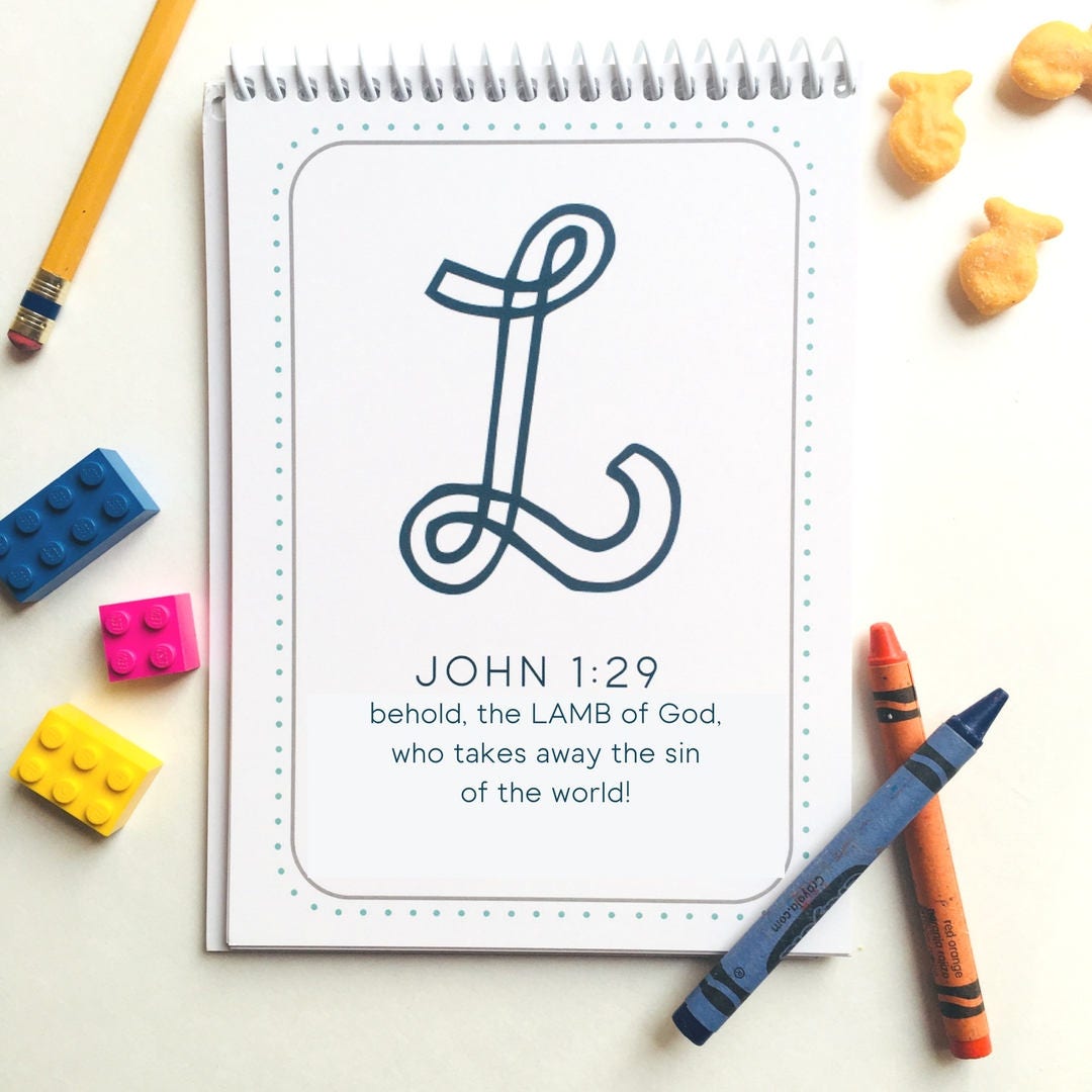 Printable KJV Gospel Alphabet ABC Book Chart Children Etsy