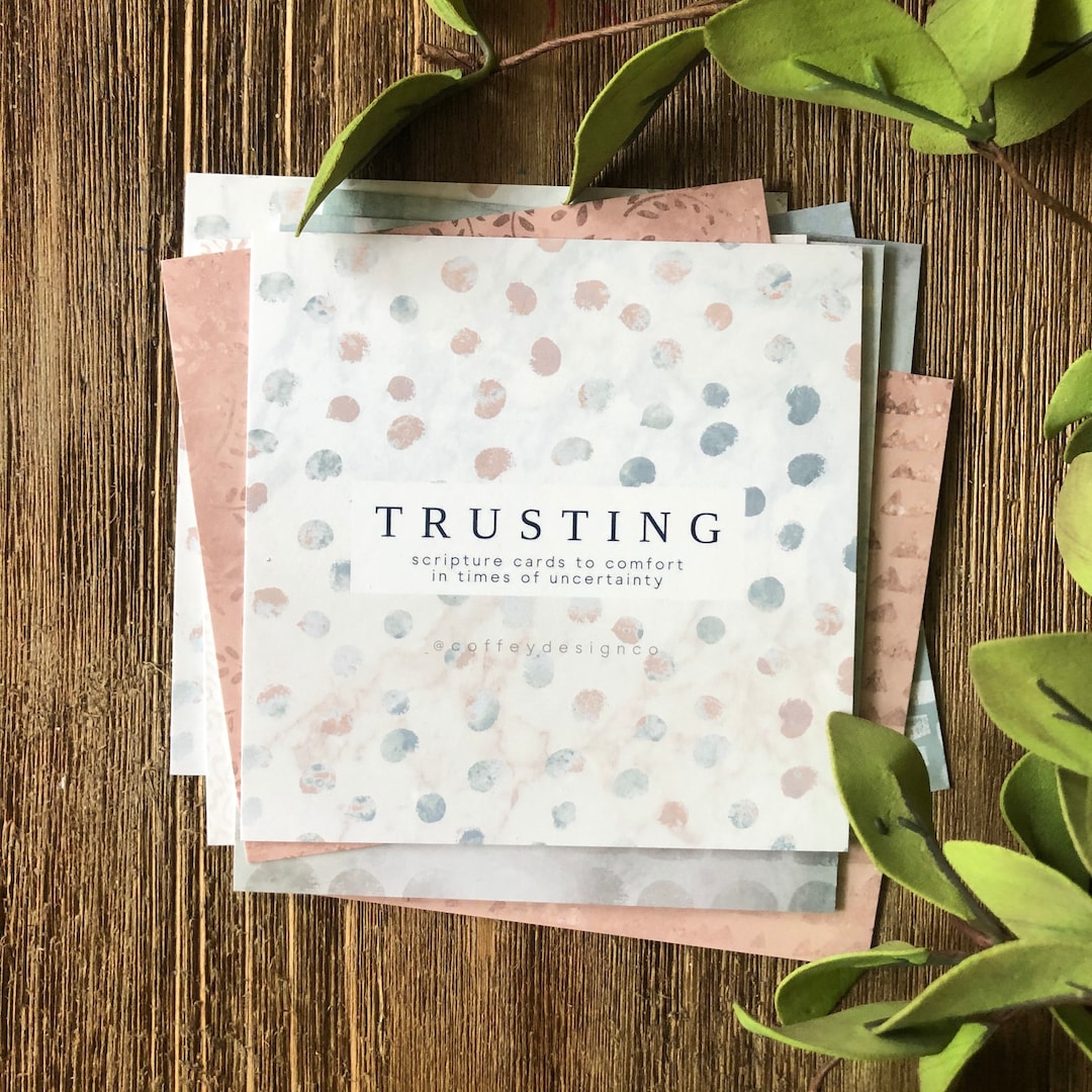 Truth Scriptures Cards Trusting Scripture Cards, Truth Squares, Hope, Hope, Encouragement ...